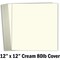 Card Stock Scrapbook Paper 12x12 Cream Colored Cardstock 80lb Cover – 25 Pack